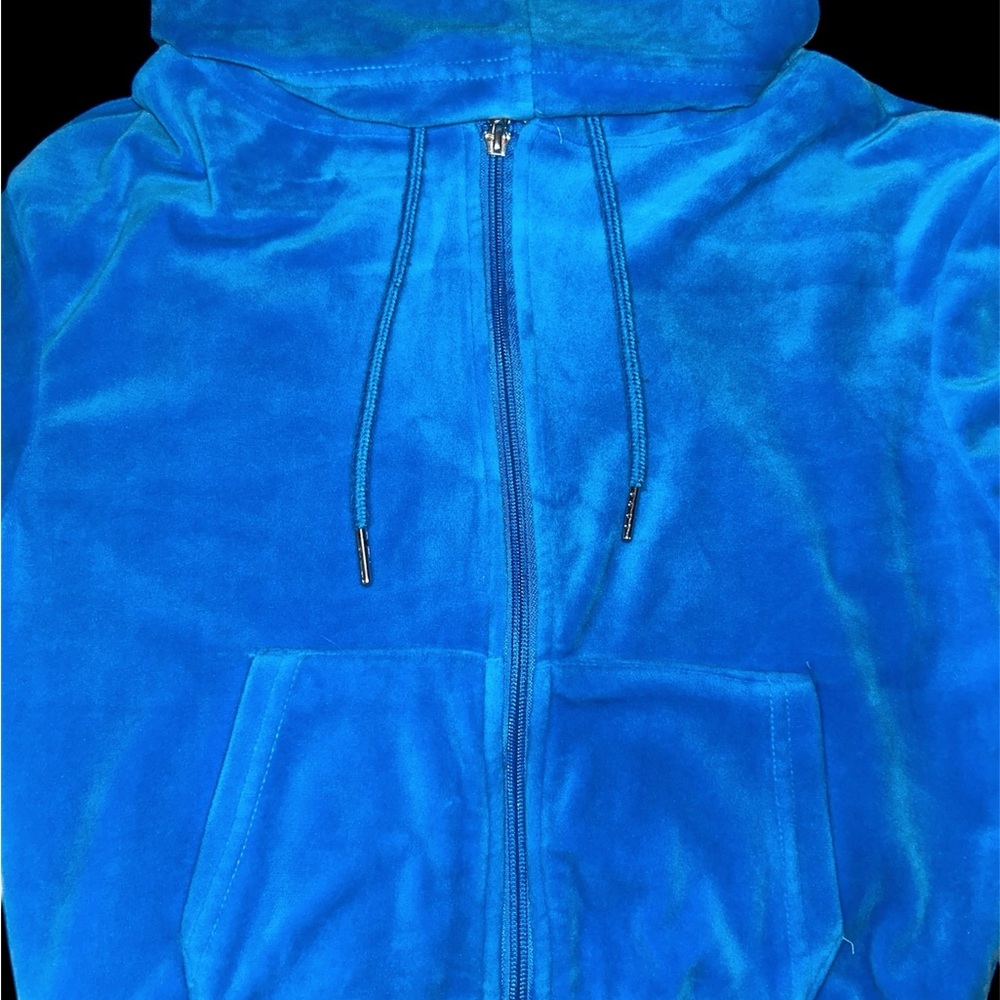 Bright Blue Fleece Hoodie